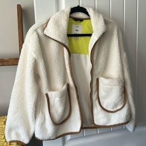 Free Assembly Sherpa coat jacket size Small